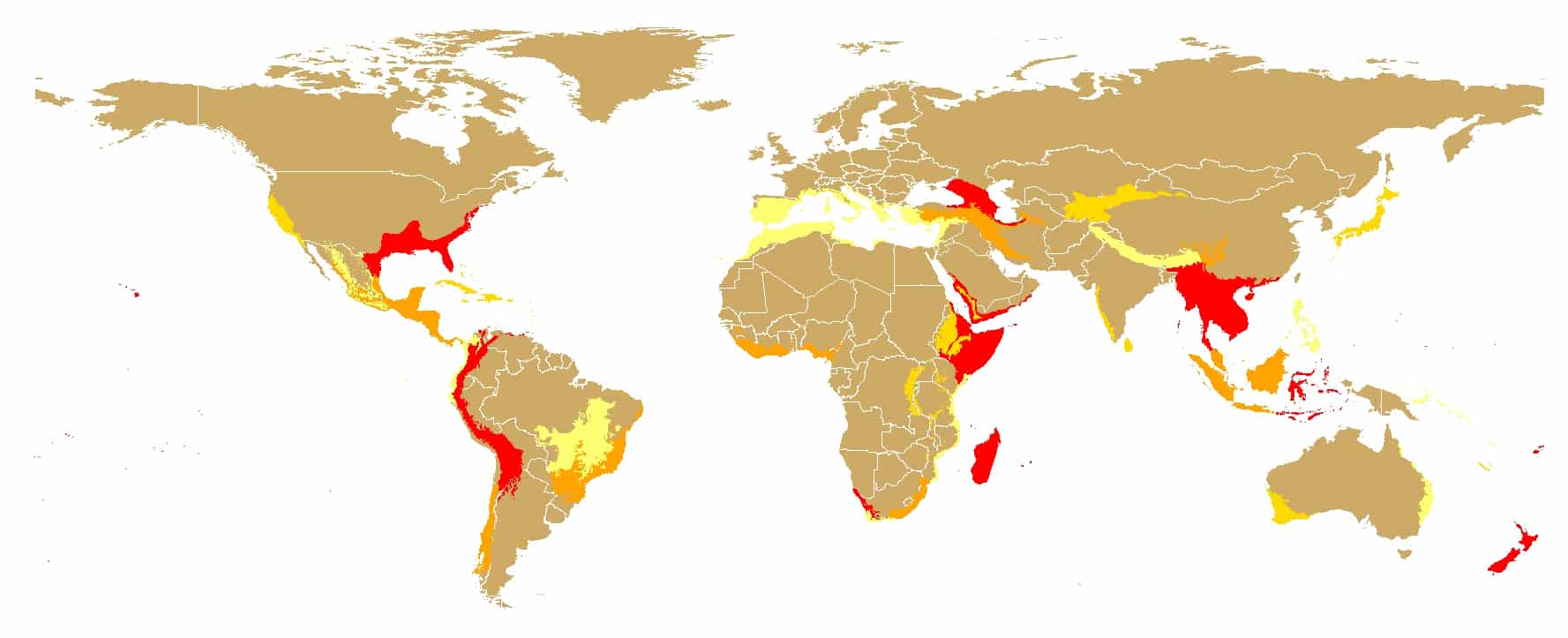 Biodiversitäts-Hotspots der Welt