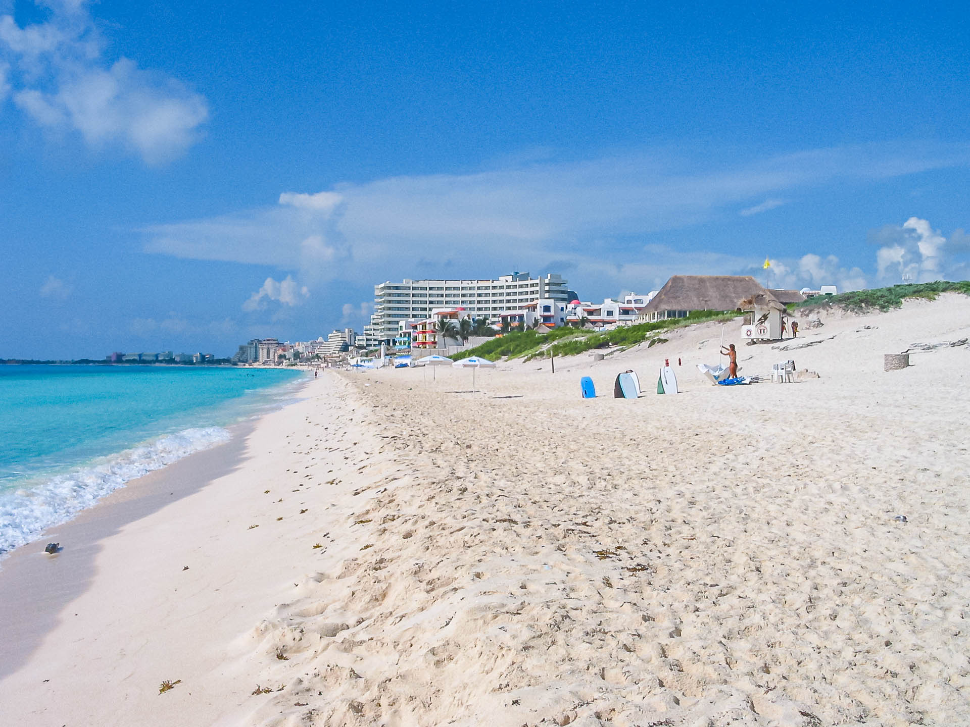 Strand in Cancun an der Zona Hotelera