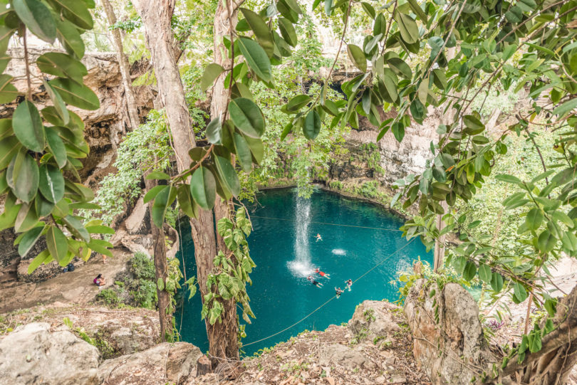 Auch die Cenote Zaci ist ein tolles Ziel für einen Tagesausflug von Mérida aus