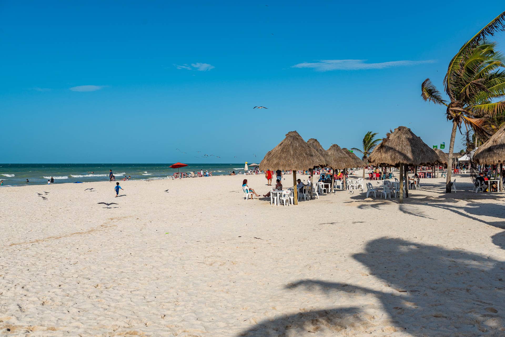 Der Sandstrand von Progreso