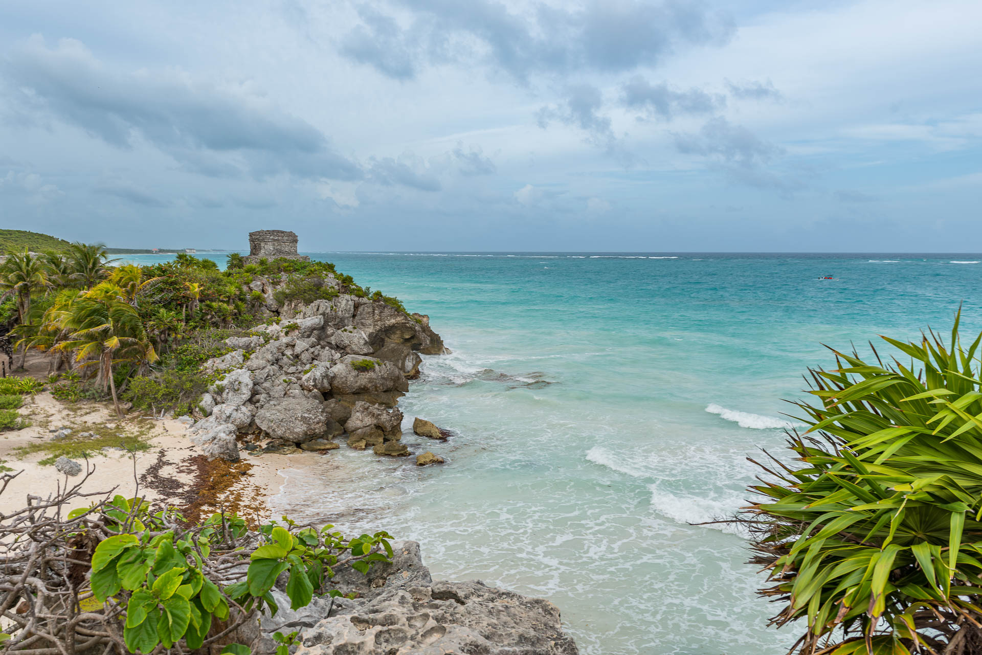 Einziger Strand in Mexiko wo es Maya Ruinen am Meer gibt - in Tulum